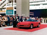 The Mastersons show off their Daytona after winning Best of Show at the Queen Mary Concours d’Elegance in 1988.