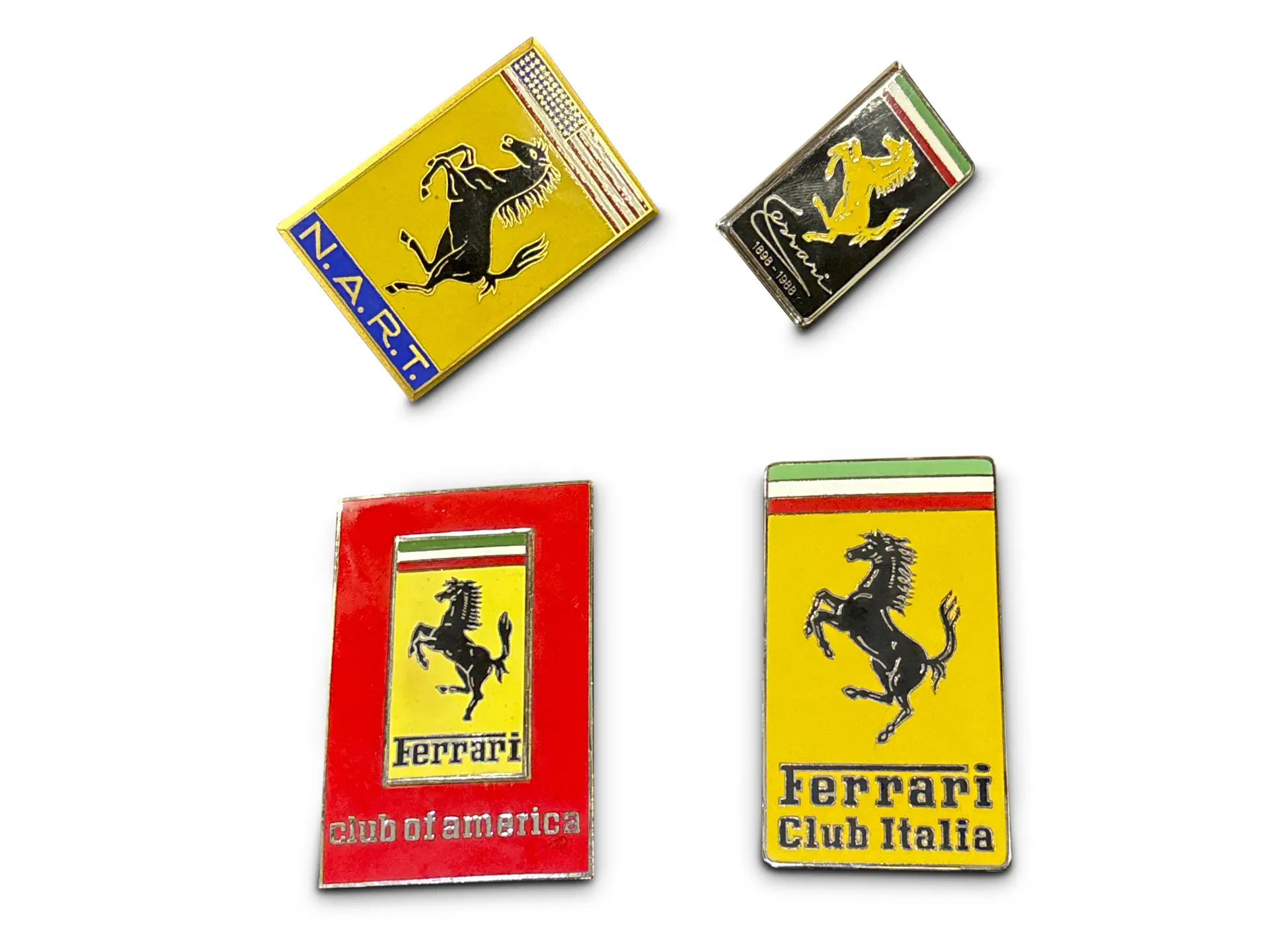 Four ferrari grille badges the cohen collection rm sotheby s