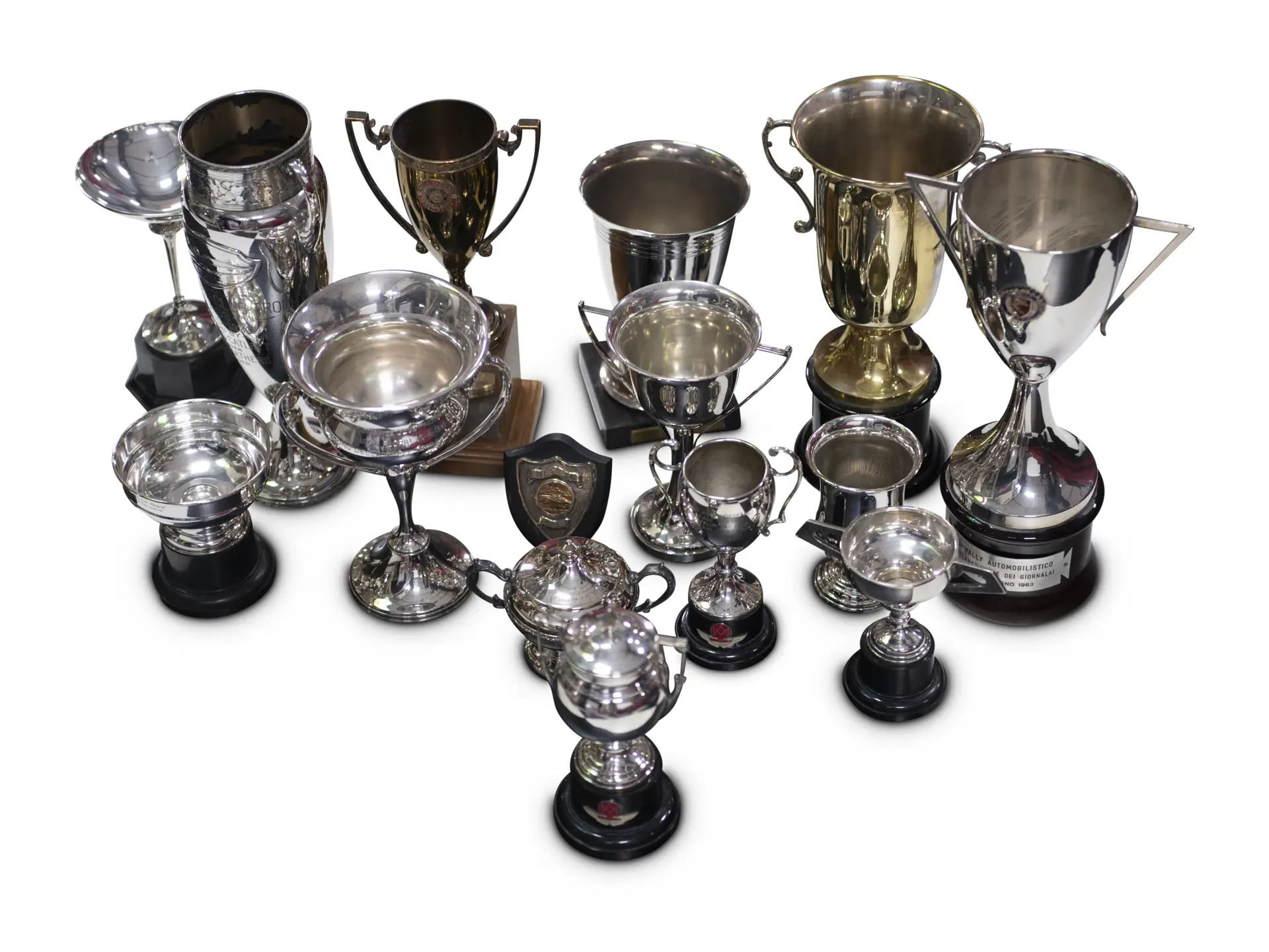 Collection of Ornate Racing Boats and Car Trophies, Awards, and ...