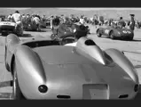 John von Neumann behind the wheel of chassis no. 0680 MDTR (race #11) at the 1958 Palm Springs Road Race. Ahead on the left is Chuck Howard’s Maserati 200S (race #111), and on the right is Dan Gurney’s Ferrari 375 Plus (race #69).