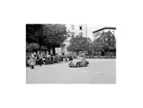 The Fiat-Patriarca at the 1950 Mille Miglia, where it finished 24th overall and 1st in class.