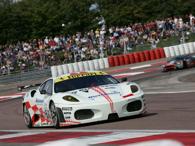 The JMB Racing Ferrari F430 GT2 at the 2006 FIA GT Championship Dijon