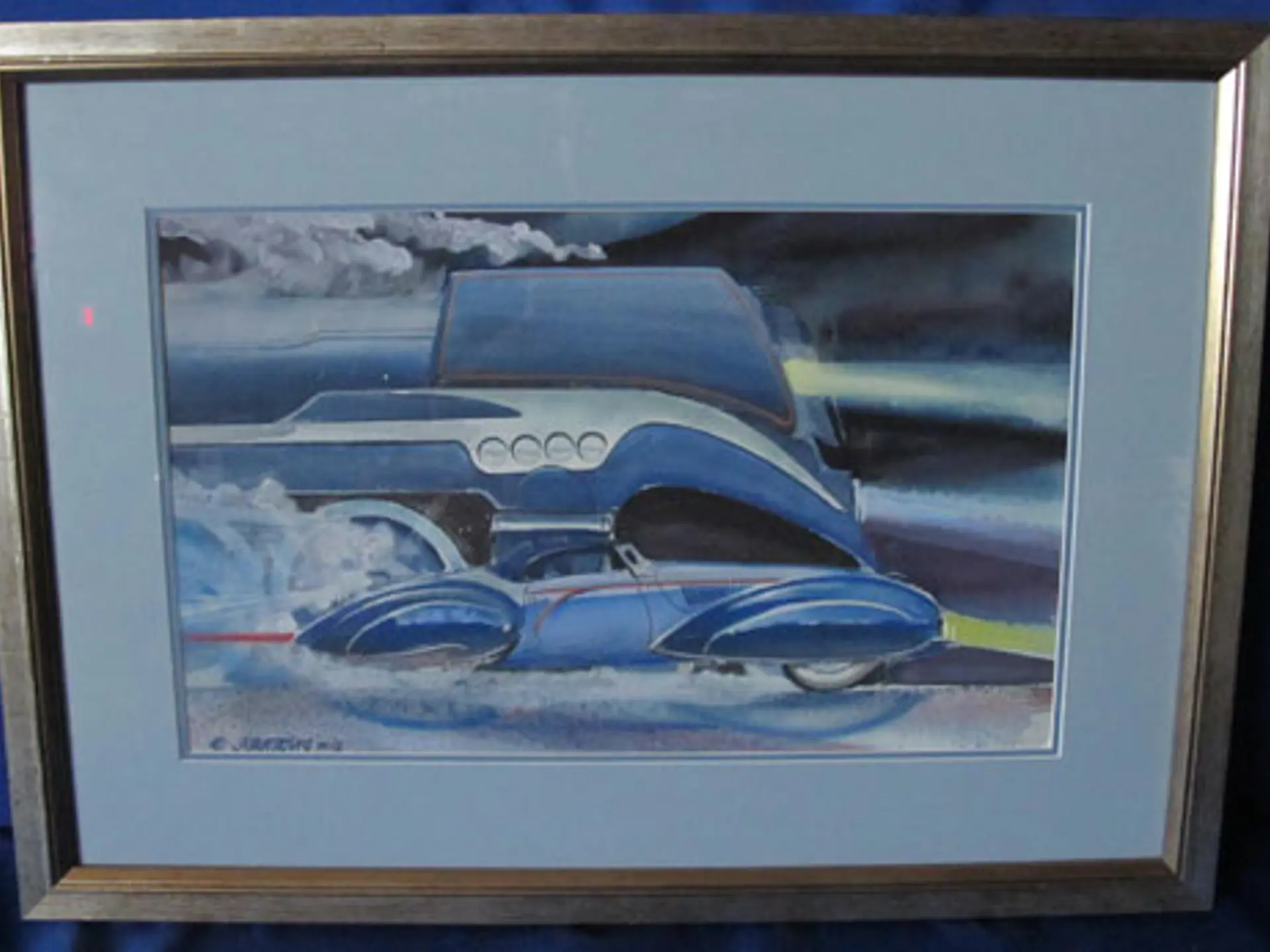 Delahaye 1949 Figoni-Falashi Roadster Cabriolet Original Art by: Jack ...