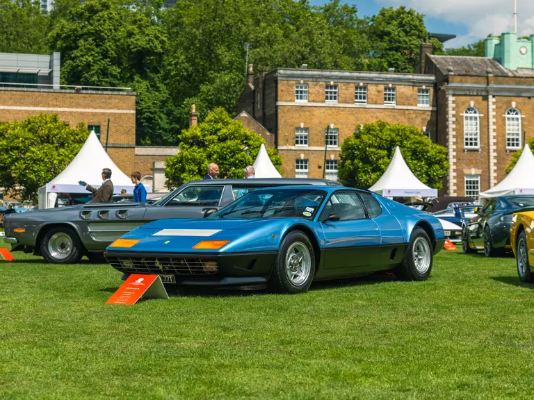 The Ferrari was exhibited in ‘The Legendary V12’ class at the 2024 London Concours.