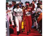 Michael Scumacher is pictured with brother, Ralf, at the 2000 Austrian Grand Prix.