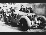 Serraud sits with co-driver Cabantous after finishing 2nd at the 1938 24 Hours of Le Mans.