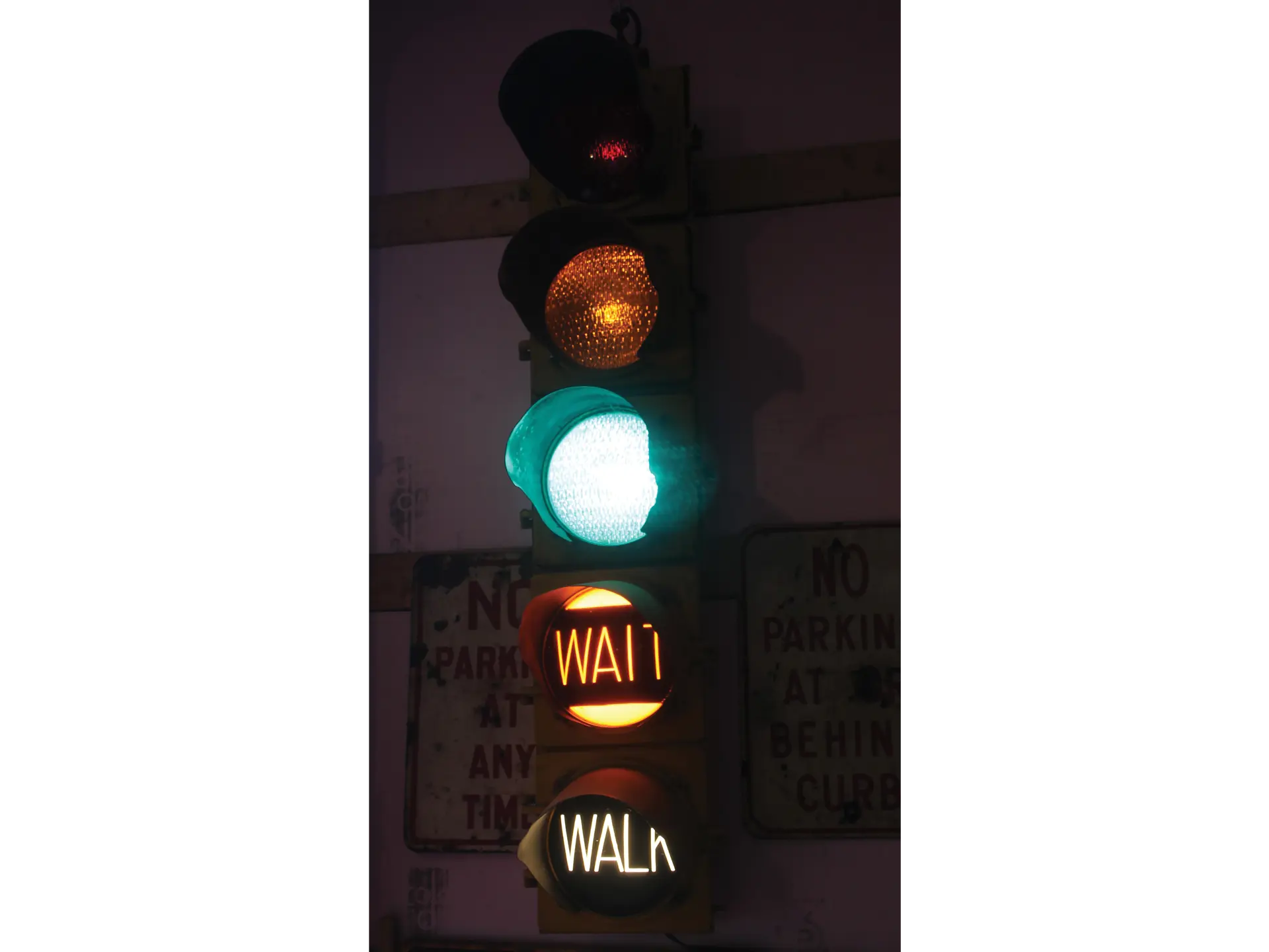 Wait Light Signal Illuminated Traffic Signal with Wait/Walk Signals | Auburn Spring 2018 ...
