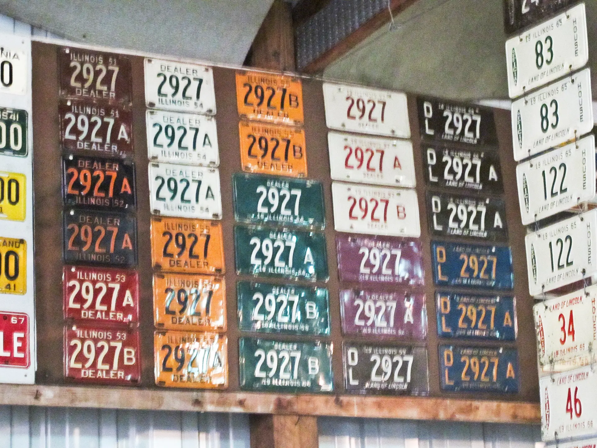Lot of Illinois Dealer Plates The Lee Roy Hartung Collection RM