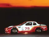 Racing through the night at Daytona Beach in 1983.