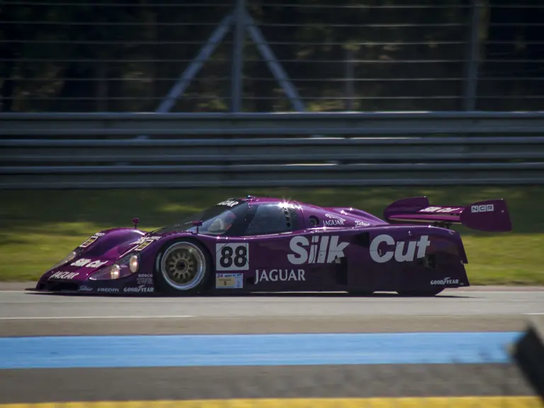 The Jaguar XJR-12 ran at the 2018 Le Mans Classic, posting the fastest qualifying time in the Group C category.