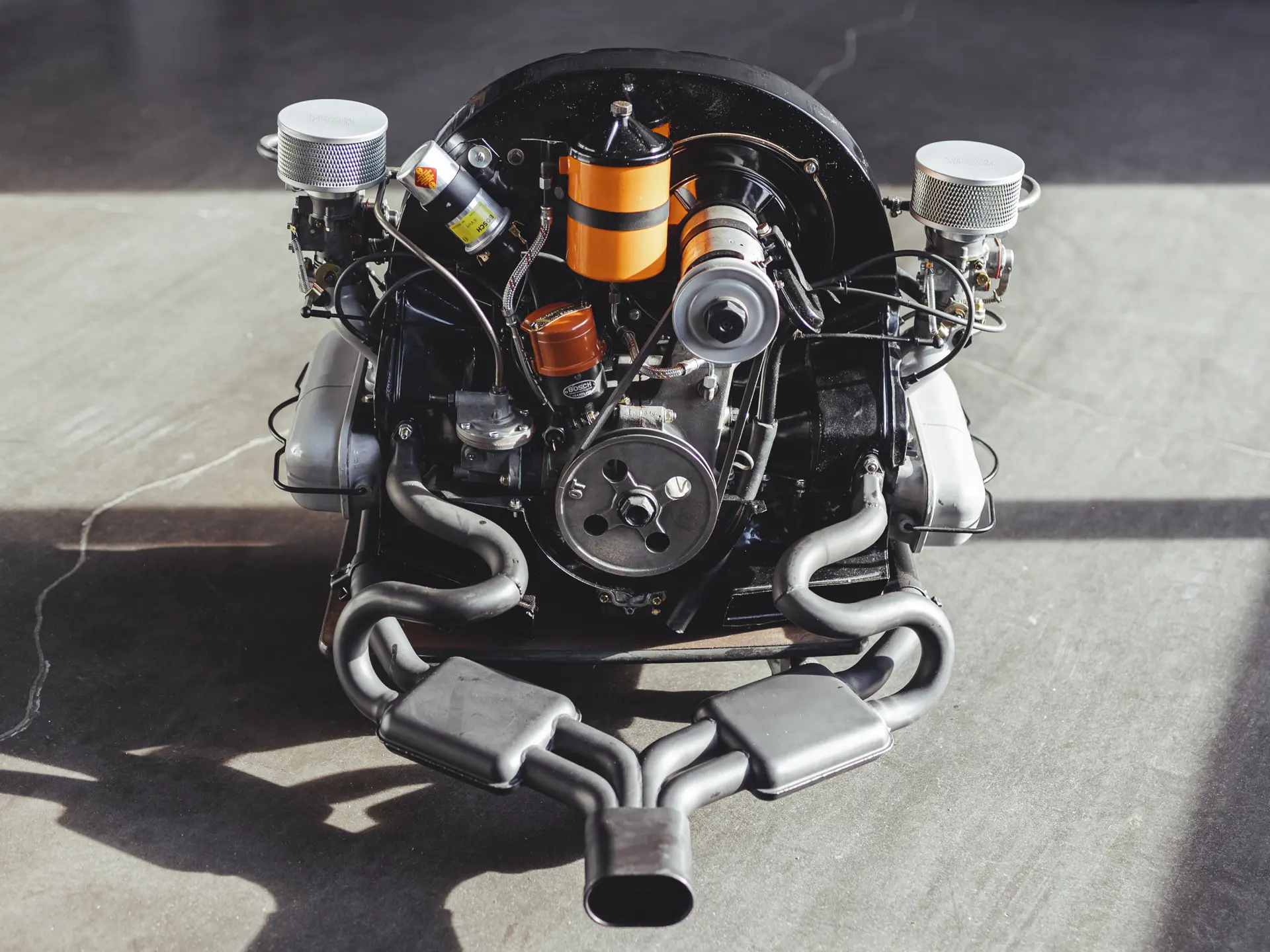 1954 Porsche 356 PreA Speedster Engine Paris 2022 RM Sotheby's