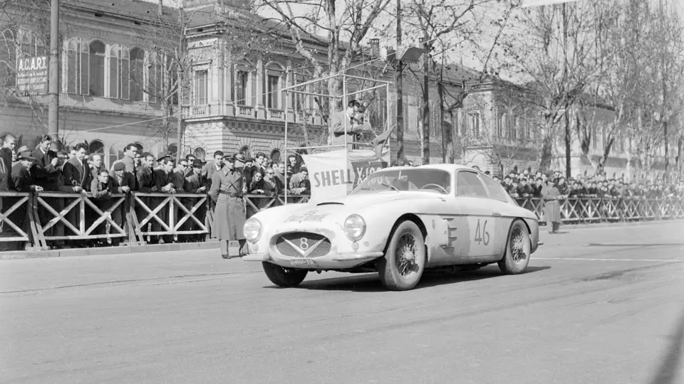 Chassis 106.00026 at the 1957 Rallye Sestriere.