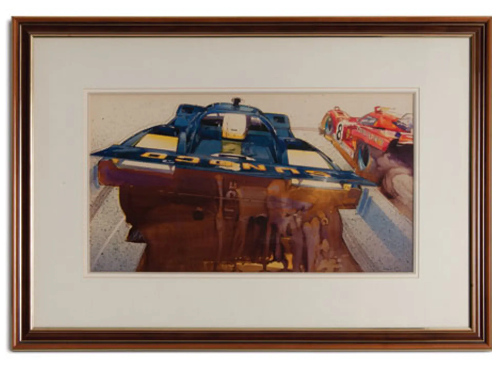 Original Dexter Brown Watercolor of the Penske/White Ferrari 512M. (35 ...