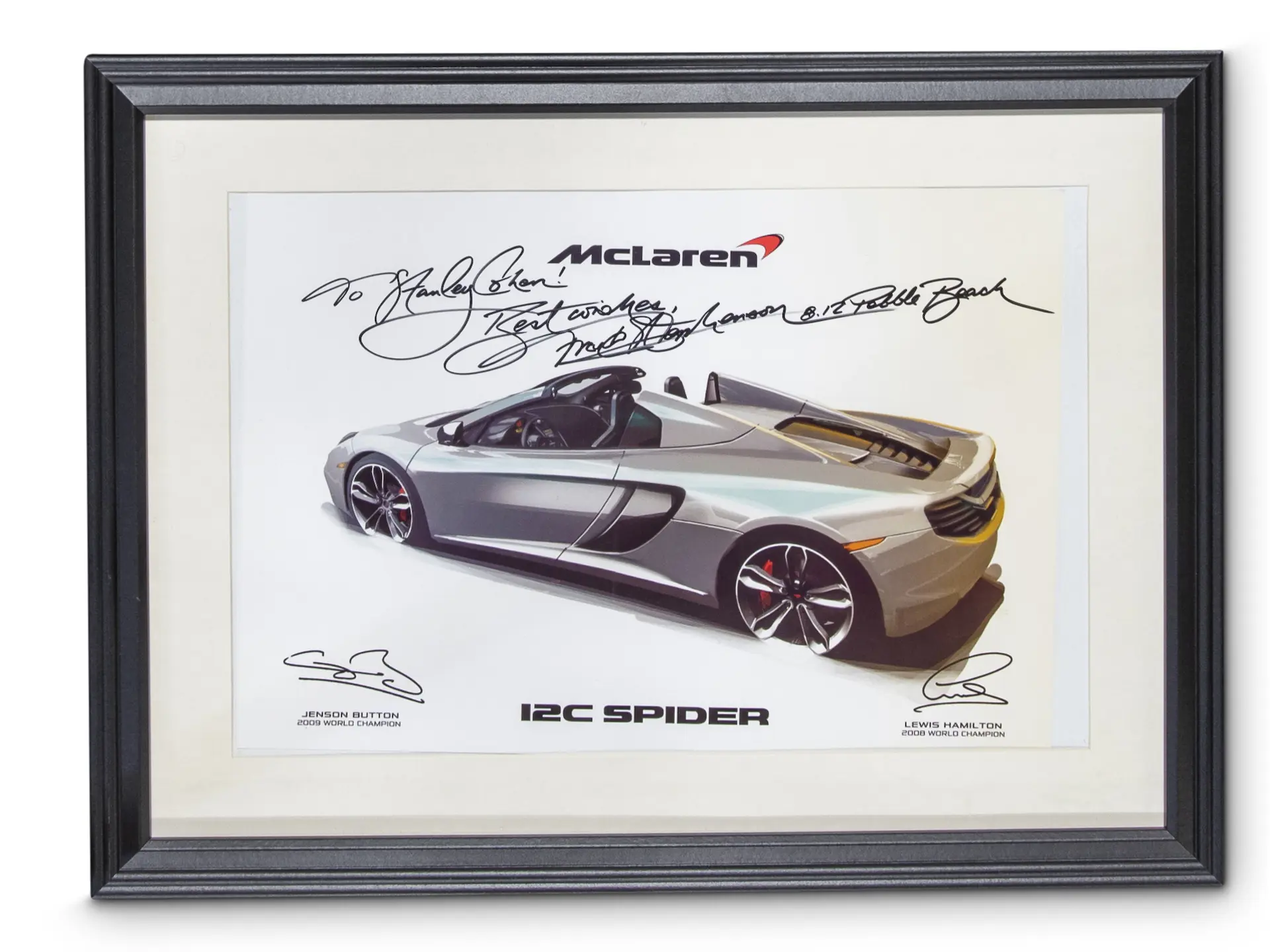 McLaren 12C Spider Picture, Signed by Frank Stephenson | The Cohen ...