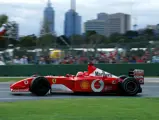 Race winner Michael Schumacher (GER) Ferrari F2001. Australian Grand Prix, Melbourne, Australia, 3 March 2002.