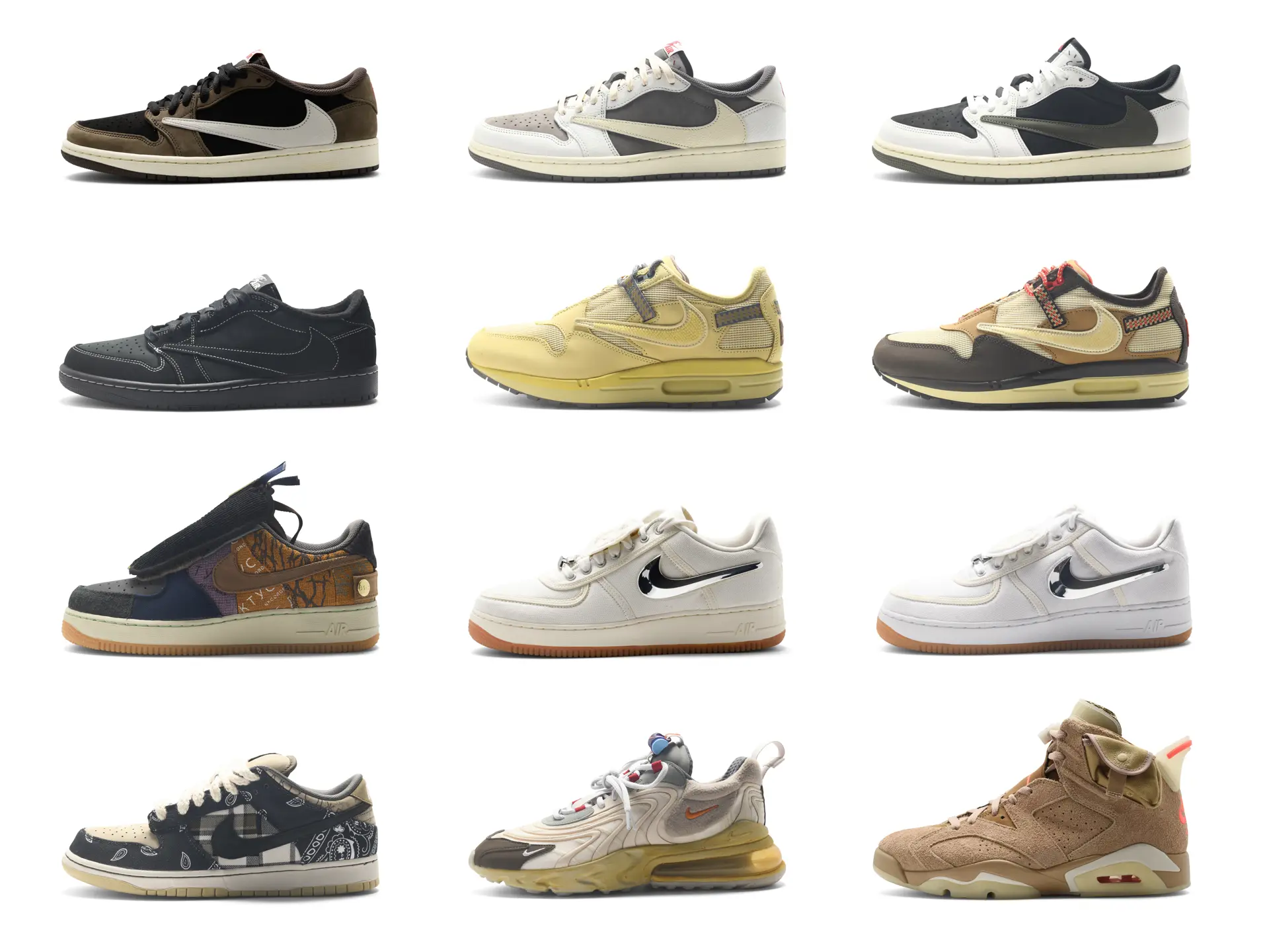 Set of 12 | Nike Cactus Jack Sneakers | Dare to Dream | The Ultimate ...