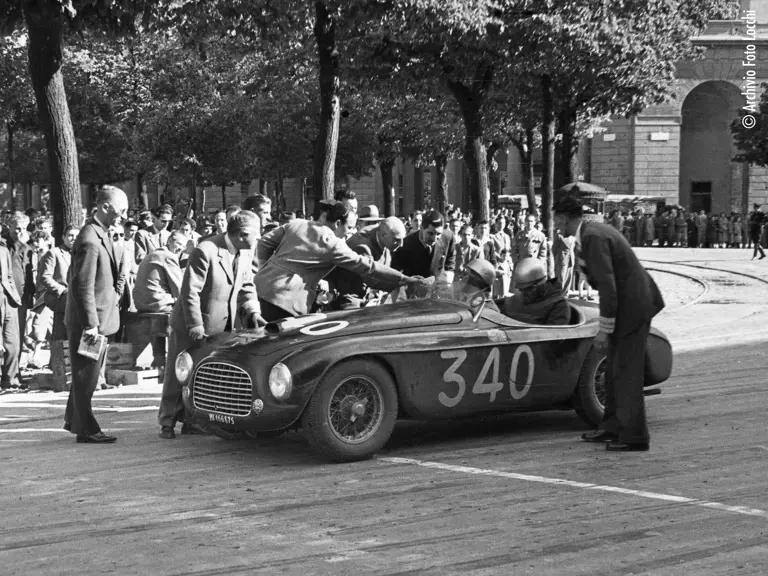 Mille Miglia, 1951. Eugenio Castellotti/Giuseppe Rota, #340.