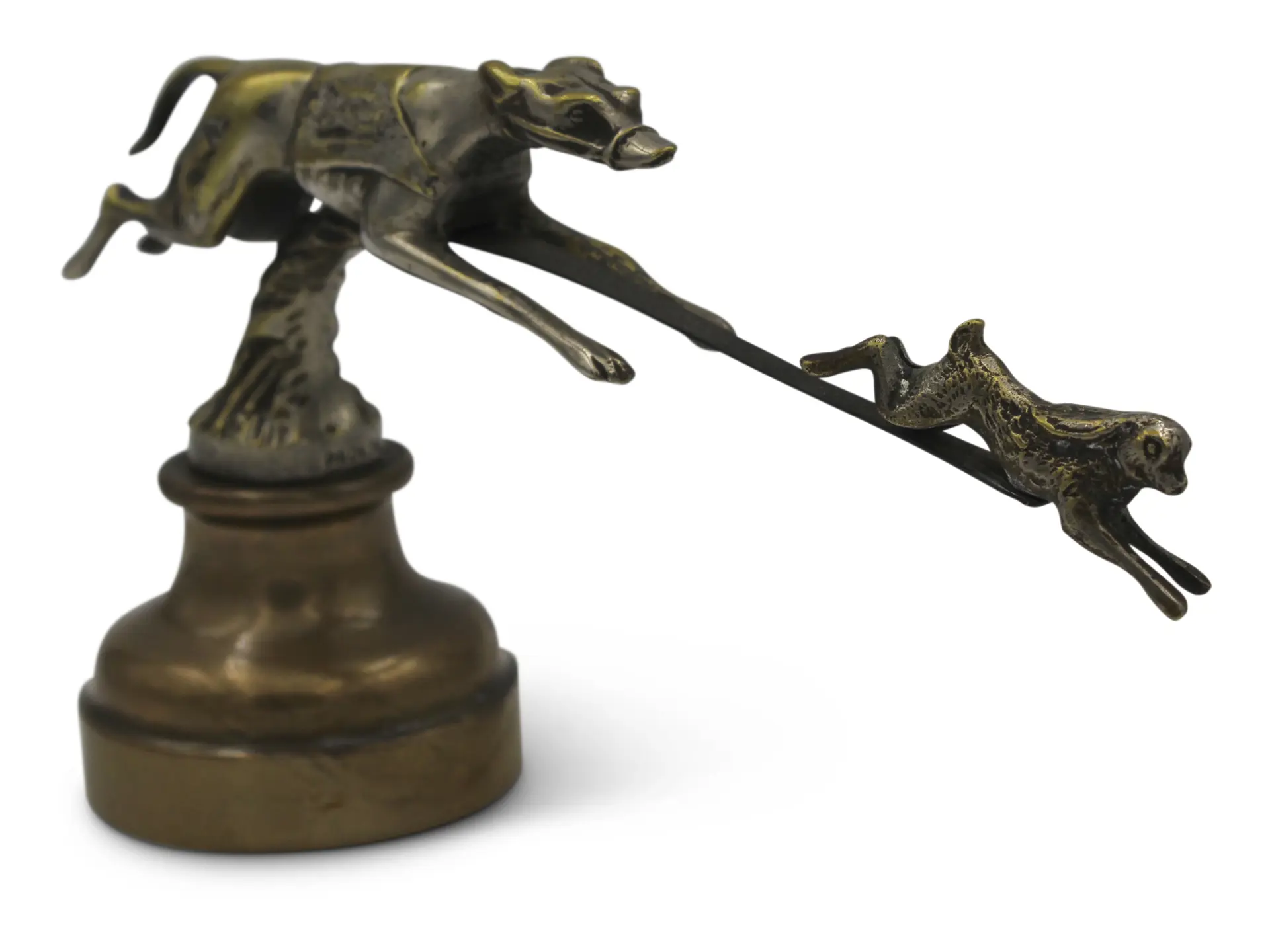Greyhound Racing Mechanic Rabbit Greyhound Chasing Rabbit by BMC, ca. 1930s | Ornamental Online: Mascots ...