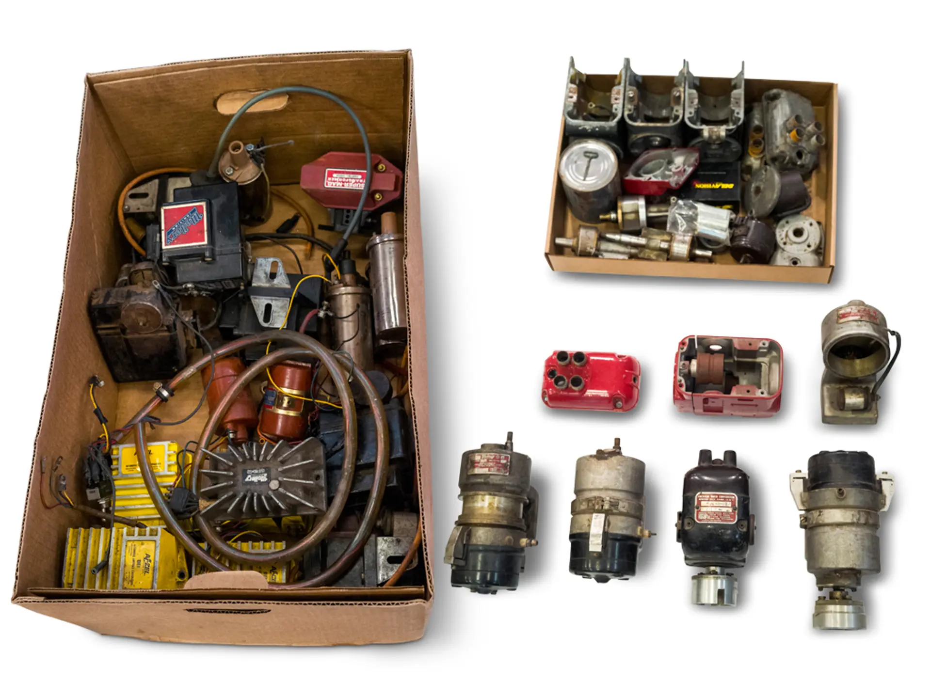 Turbo Offenhauser Mallory Ignitions, Coils, and Various Parts