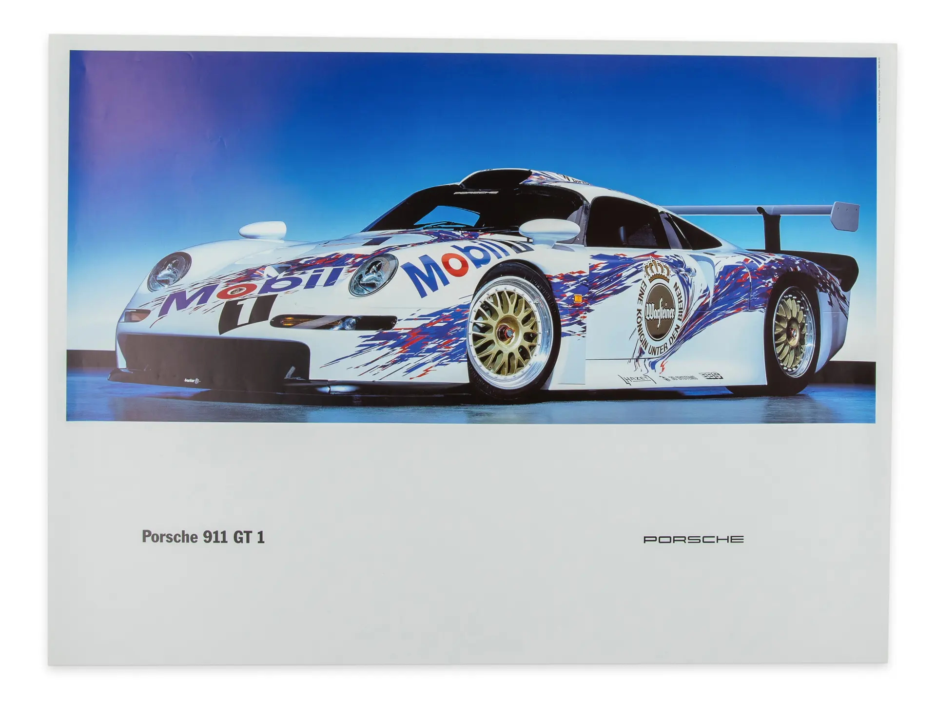 Porsche 911 GT1 Racing Poster | The White Collection | Online | RM ...