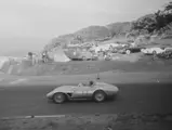 John von Neumann behind the wheel of chassis no. 0680 MDTR at Laguna Seca in the SCCA National, November 1957.