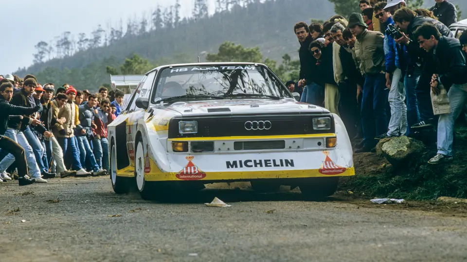 Walter Röhrl drove the Audi at the 1986 Rallye de Portgual.