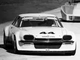 The XJS exits the infield onto turn 1 at Daytona, the final race of the 1978 season.