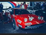 The Facetti-built Ferrari 308 GTB seen here in the pit lane at the 24 Hours of Daytona.