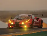 Racing through the dusk at the 2017 24 Hours of Le Mans.