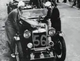 Final preparations being made before the beginning of the 1935 Le Mans race.