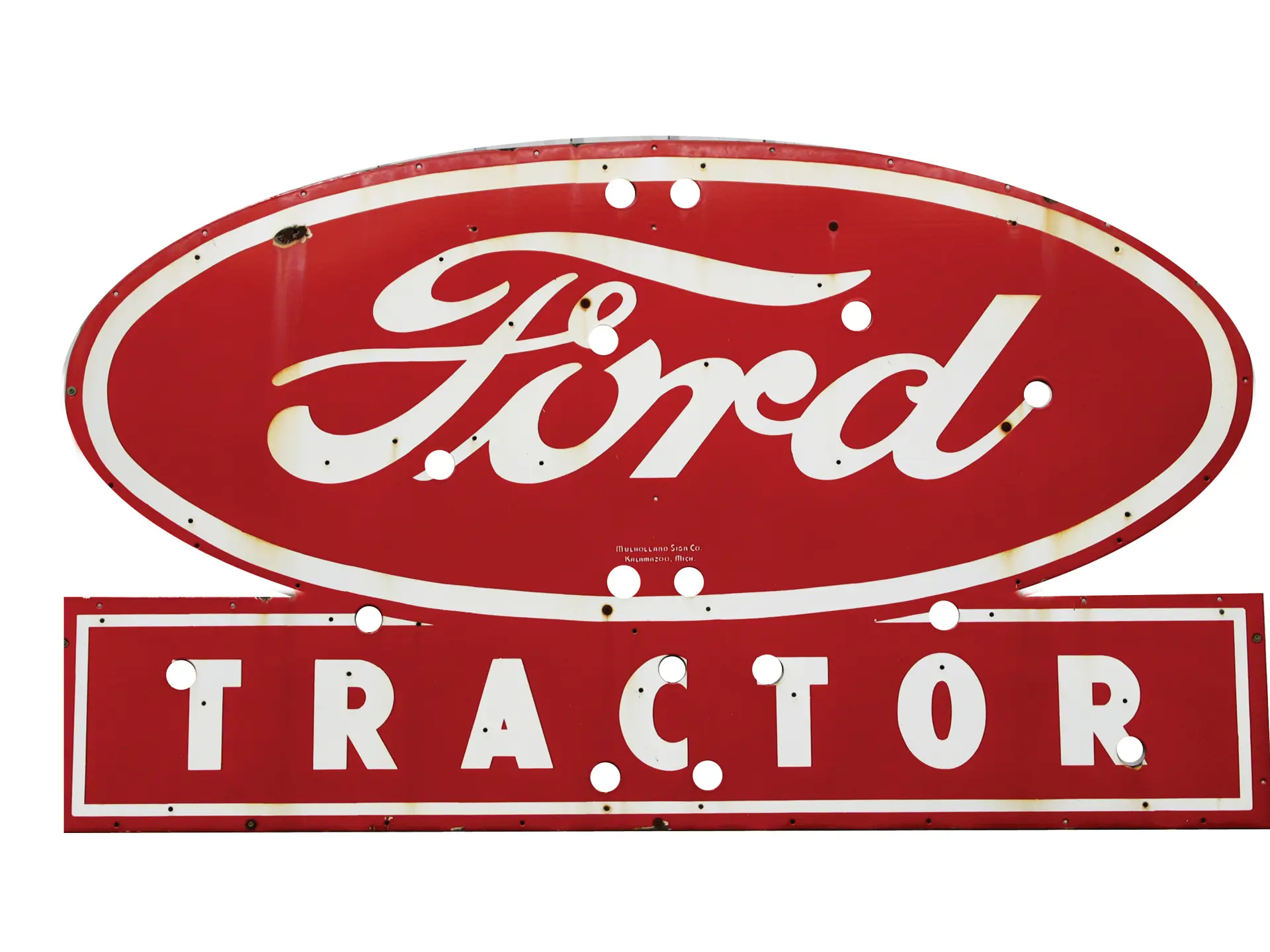 FORD TRACTOR NEON SIGN Private Collection of Tom & Marlene Stackhouse