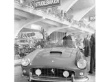 Ferrari stand at the Turin Motor Show, 1960.