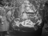 Jaguar’s works D-Types prior to the 1954 24 Hours of Le Mans.