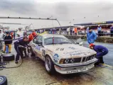 The 635 CSi photographed during a pit stop at the 1983 Tourist Trophy.