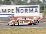 On track at the 1977 24 Hours of Le Mans, where the Chevron placed 6th overall and 1st in class, winning the Index of Efficiency.