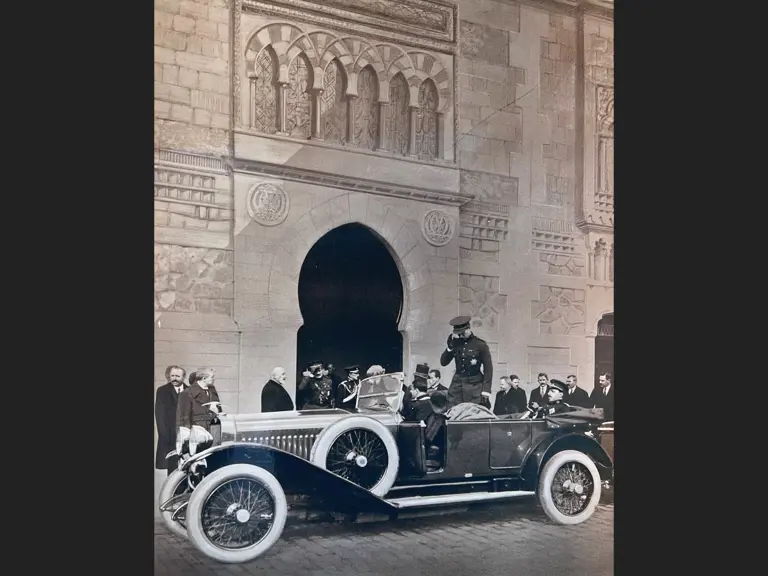 This H6 Torpédo, chassis 10003, captured here transporting its first owner King Alfonso XIII of Spain and King Albert I of Belgium in February 1921.