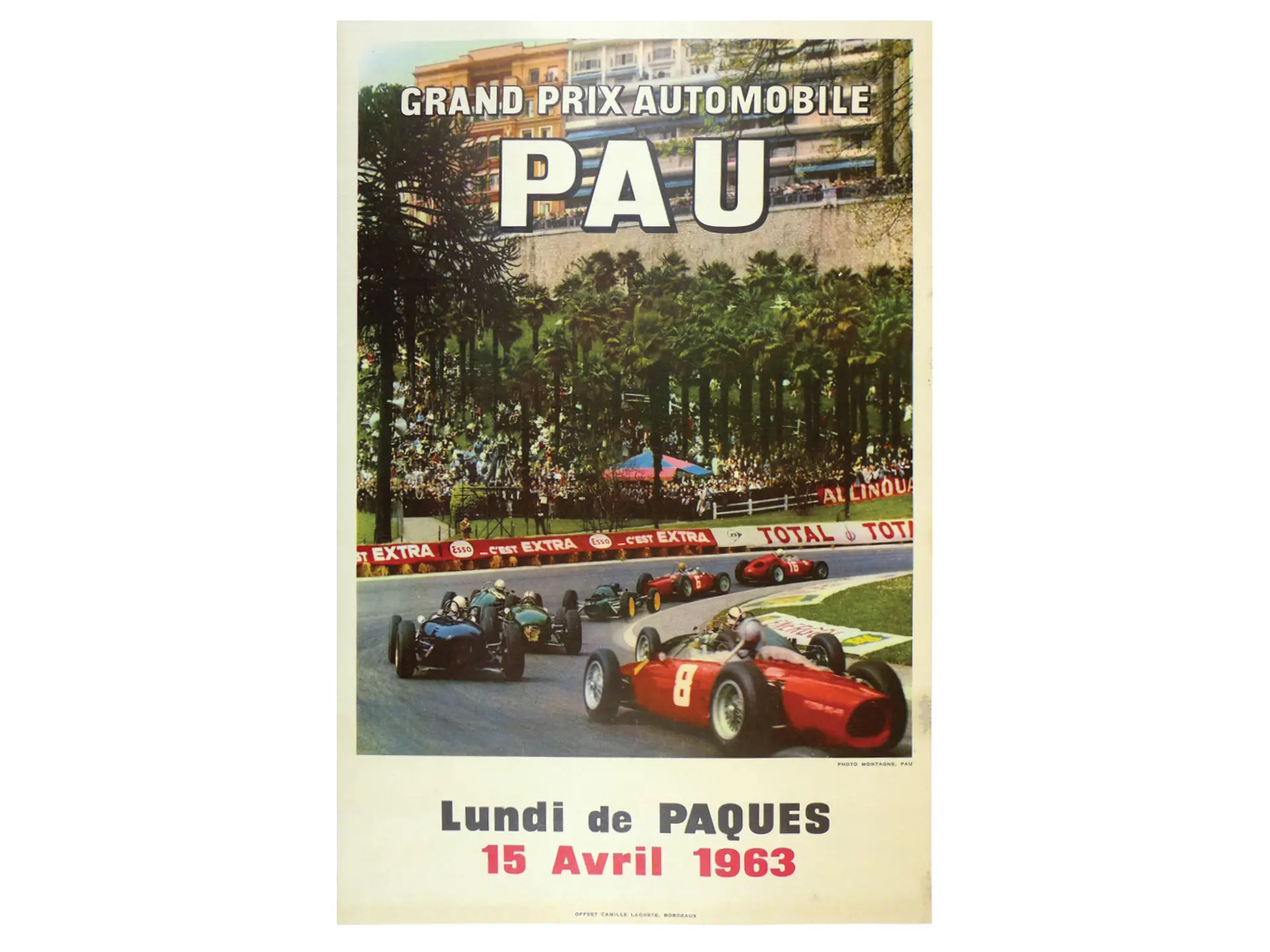 Affiche Grand prix automobile Pau voiture - Décoration