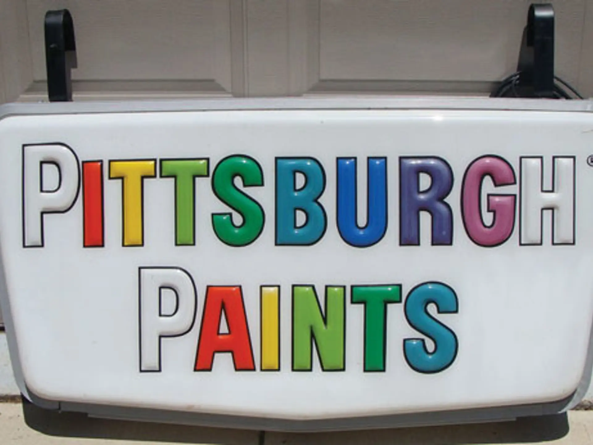 Original Double Sided Pittsburg Paint Dealership Sign (24