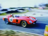 Chassis no. 0628 at the 12 Hours of Sebring in 1957.