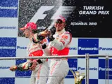 Race winner Lewis Hamilton (GBR) McLaren celebrates on the podium.
Formula One World Championship, Rd 7, Turkish Grand Prix, Race, Istanbul Park, Turkey, Sunday 30 May 2010.
