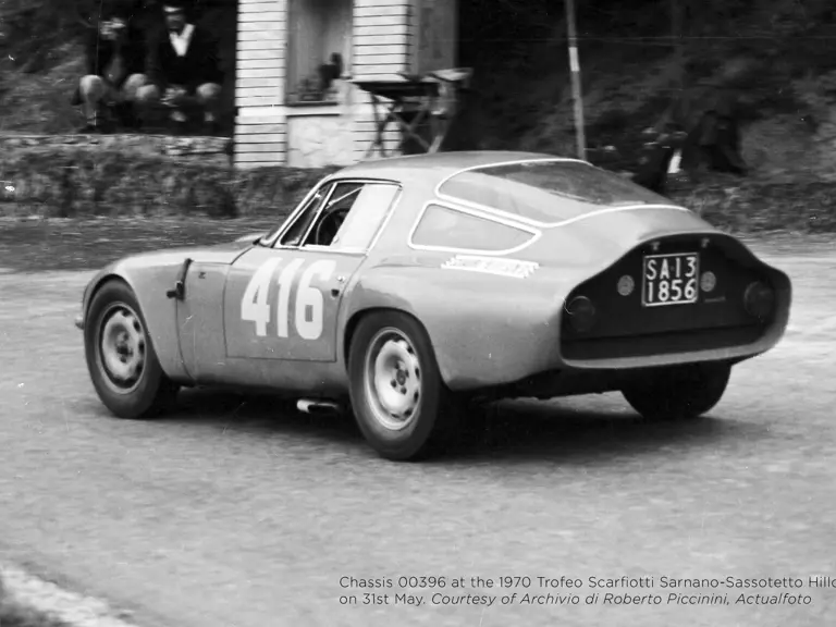 Chassis 00396 at the 1970 Trofeo Scarfiotti Sarnano-Sassotetto Hillclimb on 31st May.