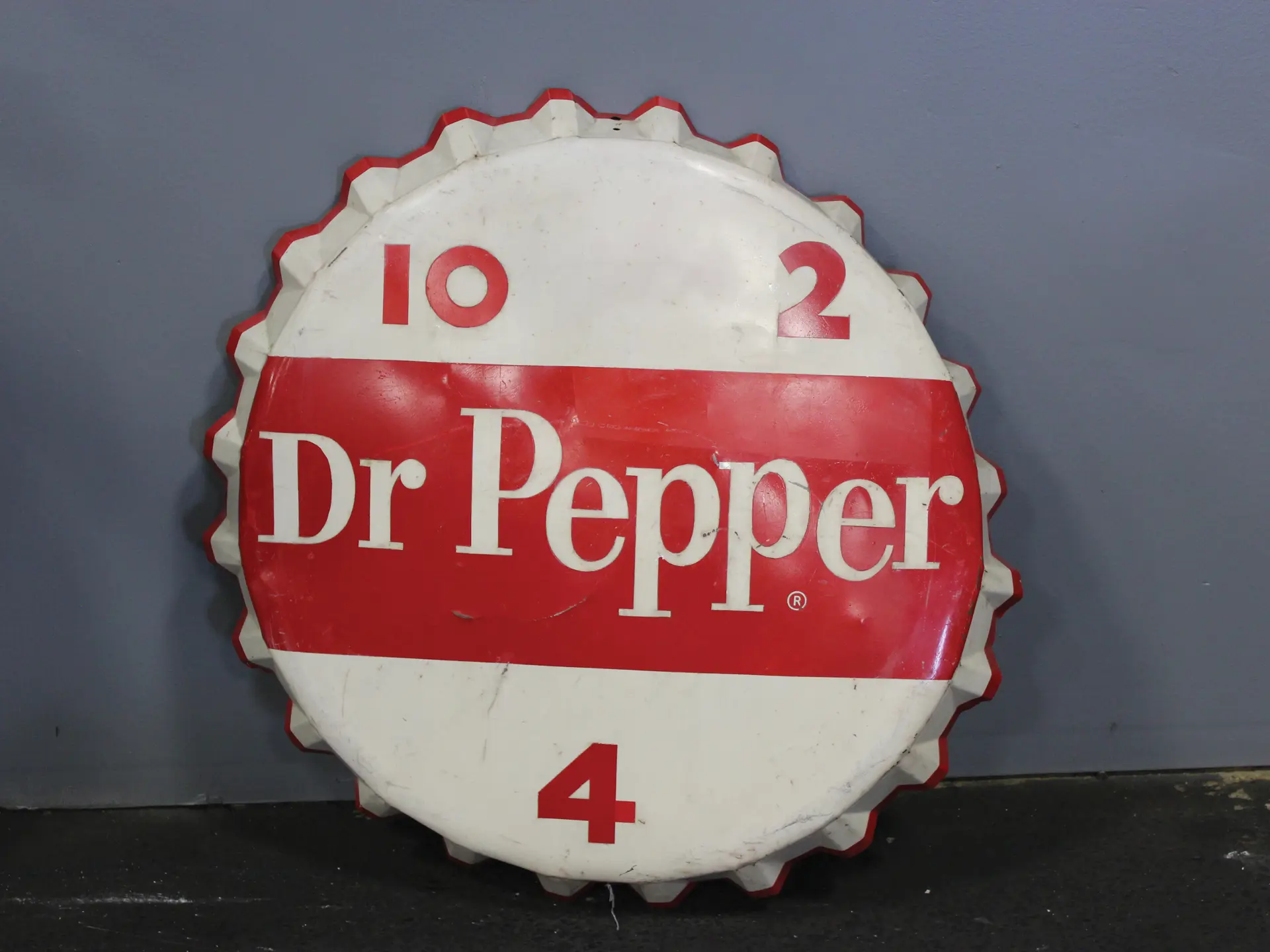 Dr. Pepper Bottle Cap Sign Auburn Fall 2018 RM Sotheby's