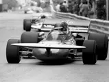 Ronnie Peterson at the 1971 Monaco Grand Prix where he finished 2nd with chassis 711-02.