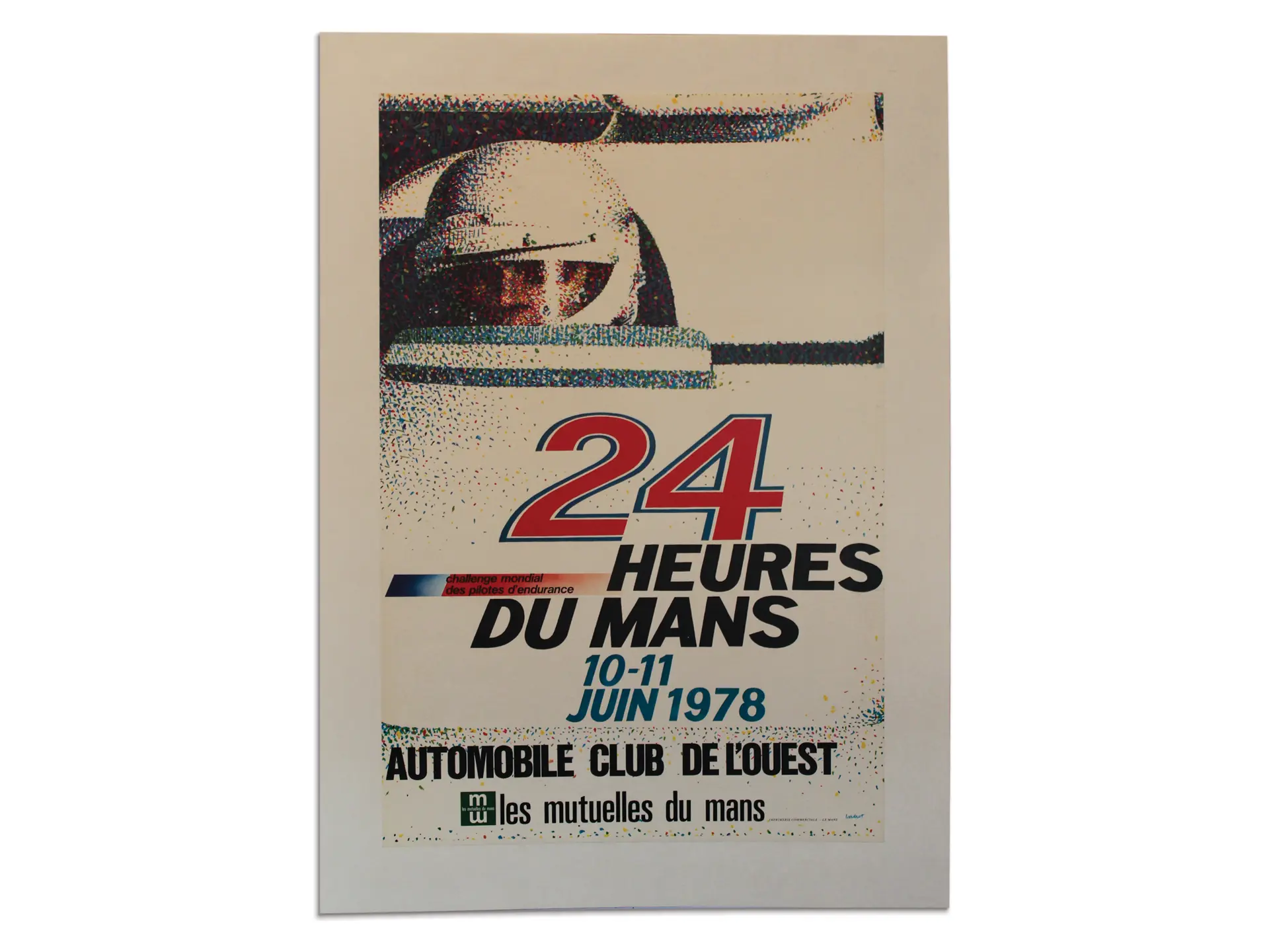 Affiche originale 1ere édition des 24 Heures du Mans Moto 1978 | Selency