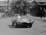 Chassis no. XKD 501 as seen at the 1955 British Grand Prix Sports Car Race.