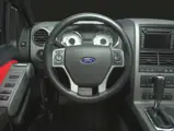 Ford Sport Trac Adrenalin teaser: Adrenalin's instrument panel houses easy-to-read, white-faced instruments, a design hallmark of Ford SVT.
