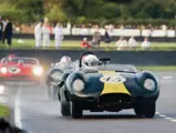 The Lister-Jaguar as seen at the Goodwood Revival in 2011 during the Sussex Trophy.