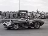 Carroll Shelby behind the wheel of 0598 CM at the Gran Premio de Cuba, February 1957.