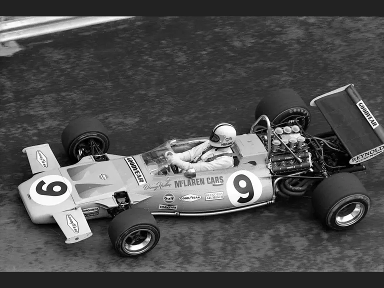 Denny Hulme captured at the 1971 Monaco Grand Prix driving this McLaren M19A to a 4th place finish.