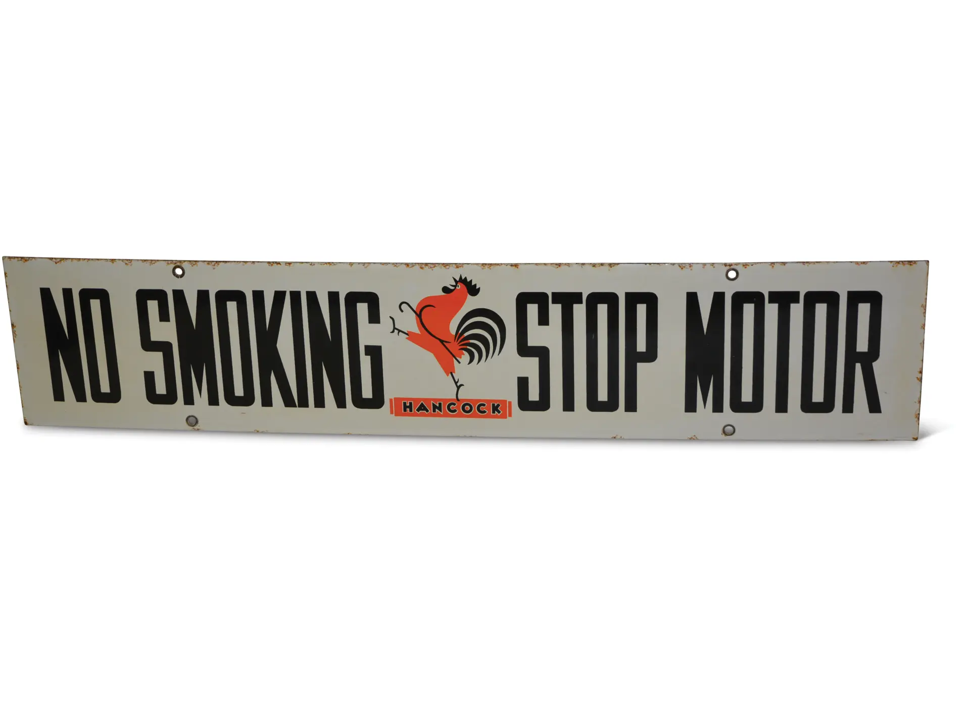 hancock-modern-rooster-no-smoking-stop-motor-porcelain-sign